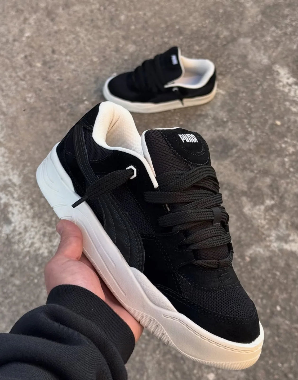 Puma 180 Negro con Blanco